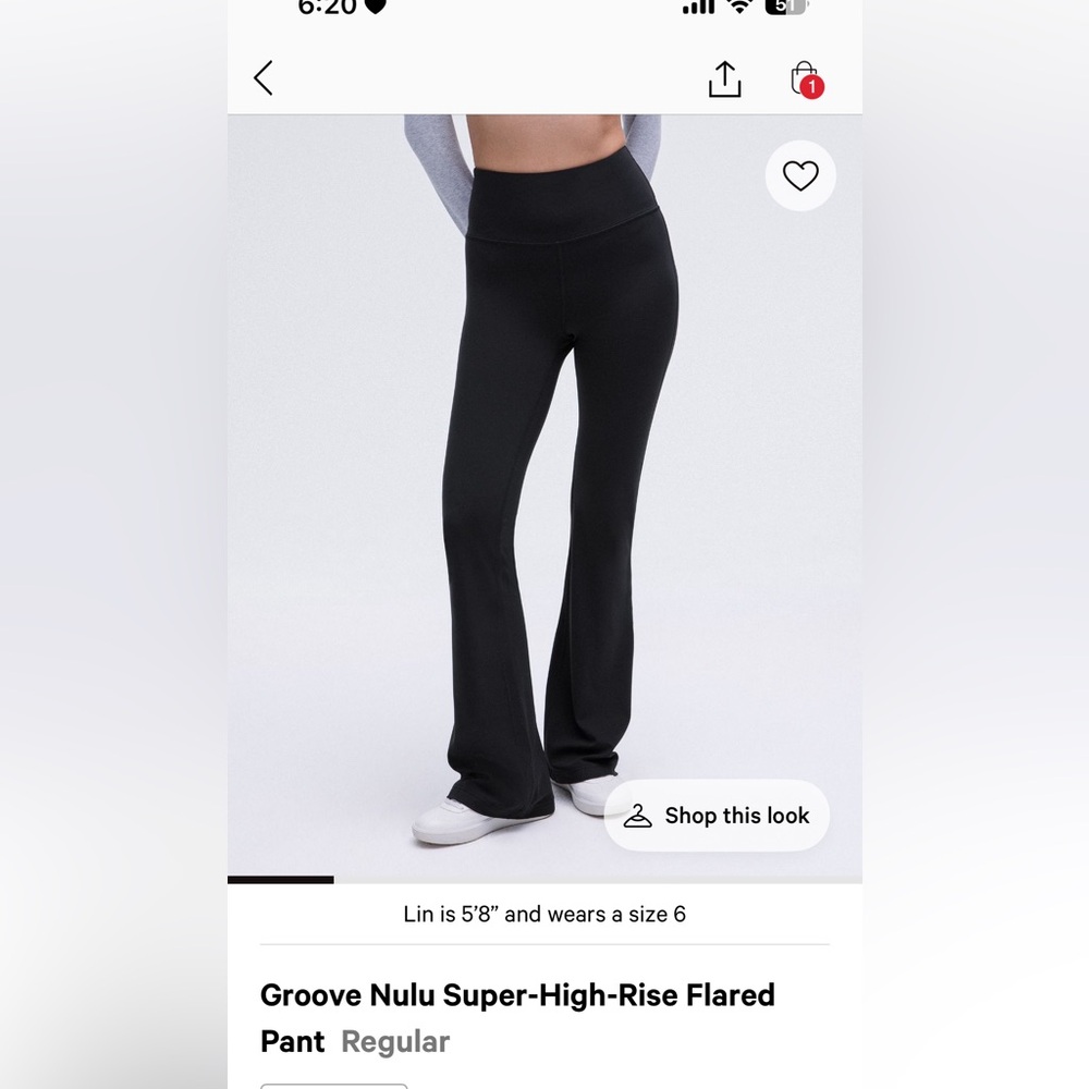 Lululemon Groove Nulu Super High Rise Flared Leggings
